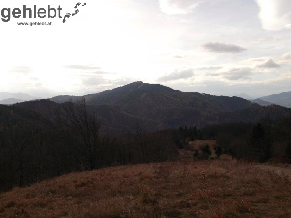 Herbstwanderung Kieneck - Blick auf den Unterberg