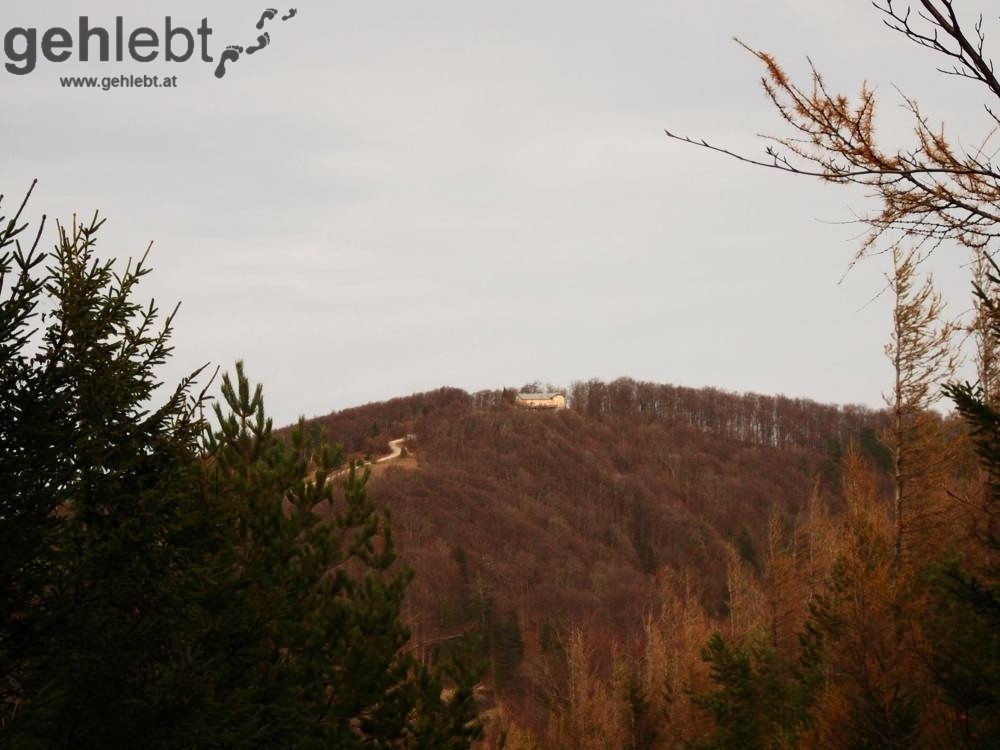 Herbstwanderung Kieneck - Blick retour zur Enzianhütte