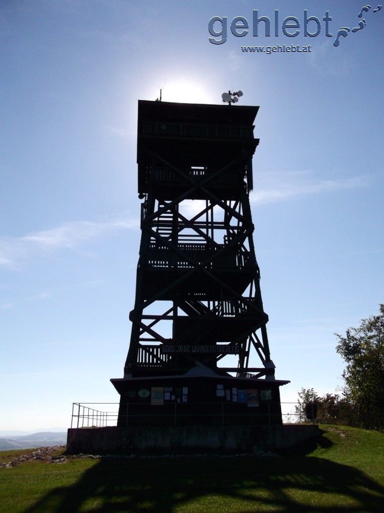 Die Aussichtswarte am Oberleiser Berg - leider nicht immer geöffnet.