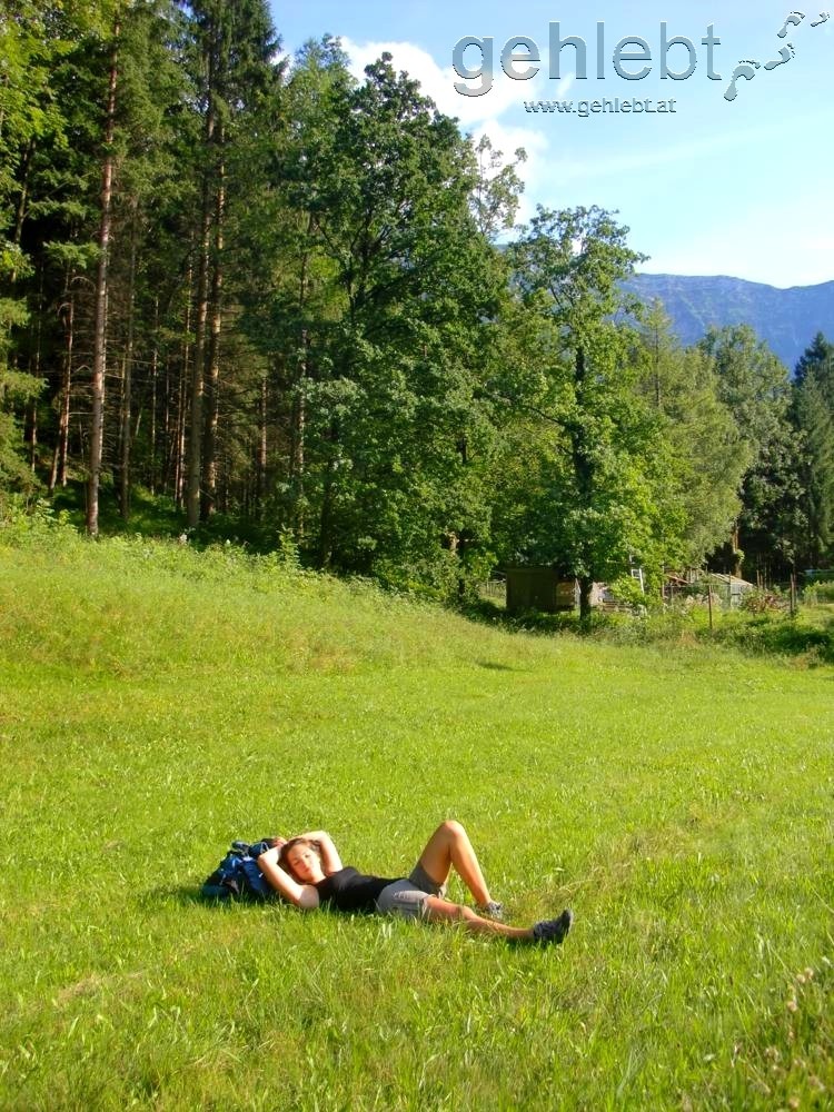 Sonnenbaden in Langwies