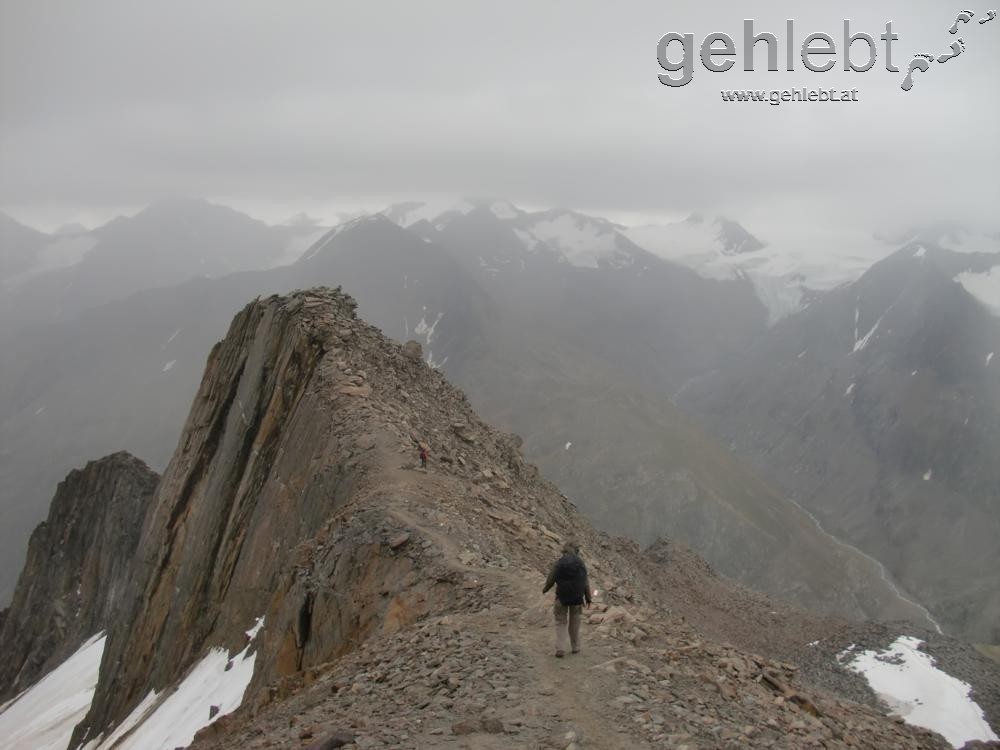 am Abstieg von der Kreuzspitze