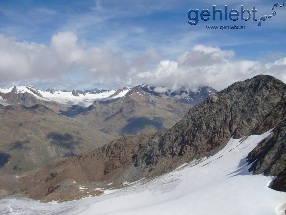 Blick nach Westen vom Saykogel aus.