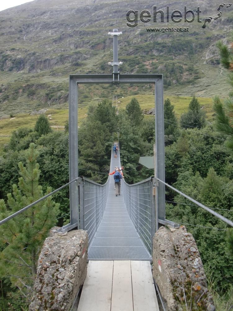 Hängebrücke bei Rofen