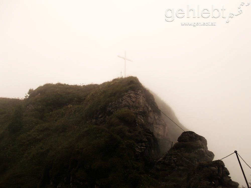 Gipfel Hoher Freschen und letzte Steilstufe.