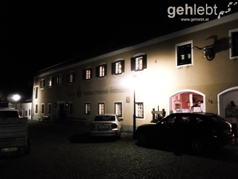 Das Gasthof Silmbroth in Viechtwang im Almtal heißt uns willkommen.