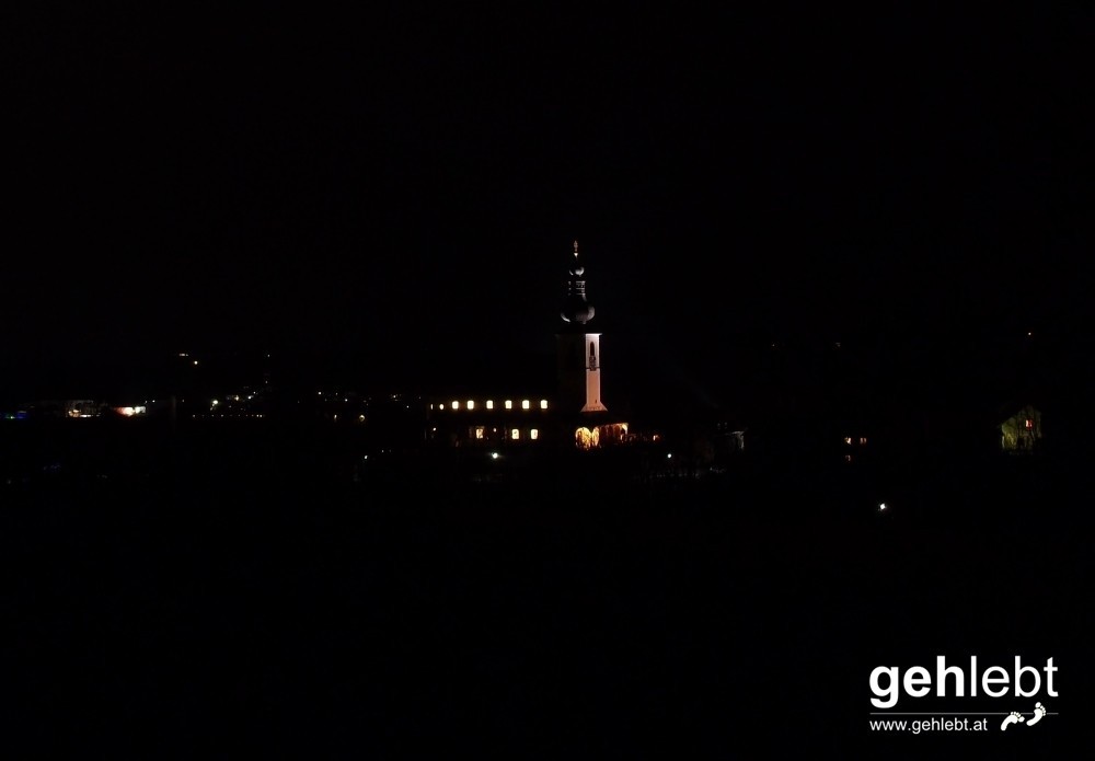 Kremsmünster bei Nacht - Kirchberg