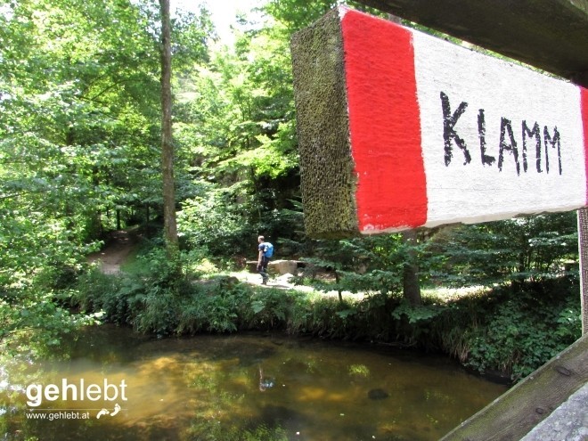 Klammheimlich begingen wir die Stillensteinklamm vom Norden her kommend.