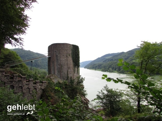 Der Mautturm vor Sarmingstein war leider nicht begehbar.